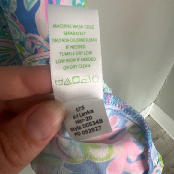 Lilly Pulitzer Masey Romper Dream Team Paisley Size 12 NWT - Picture 9 of 9